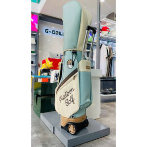 Túi Gậy Golf Malbon Bánh Xe, Tay Kéo, 2 Nắp Cho Nam Và Nữ - CH339 10 Túi Gậy Golf Malbon Bánh Xe, Tay Kéo, 2 Nắp Cho Nam Và Nữ - CH339