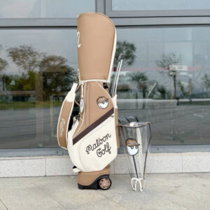 Túi Gậy Golf Malbon Bánh Xe, Tay Kéo, 2 Nắp Cho Nam Và Nữ - CH339 12 Túi Gậy Golf Malbon Bánh Xe, Tay Kéo, 2 Nắp Cho Nam Và Nữ - CH339