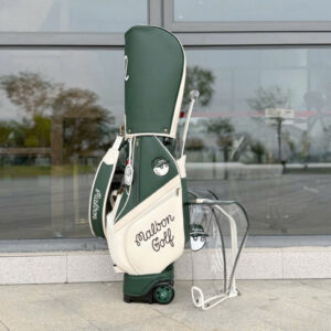 Túi Gậy Golf Malbon Bánh Xe, Tay Kéo, 2 Nắp Cho Nam Và Nữ - CH339 13 Túi Gậy Golf Malbon Bánh Xe, Tay Kéo, 2 Nắp Cho Nam Và Nữ - CH339