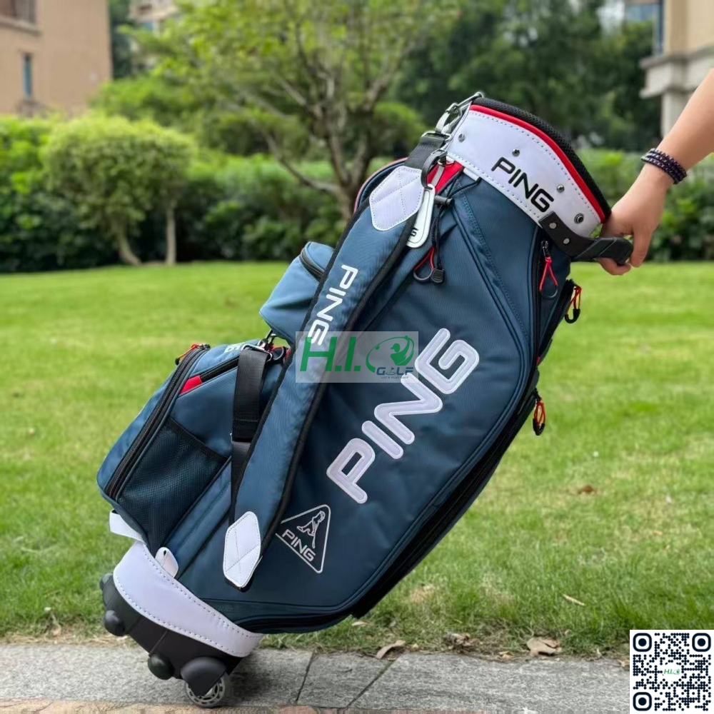 Túi gậy Golf Ping vải dù bánh xe tay kéo - CH344 3 Túi gậy Golf Ping vải dù bánh xe tay kéo - CH344