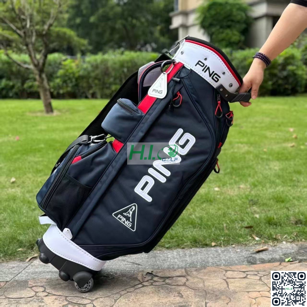 Túi gậy Golf Ping vải dù bánh xe tay kéo - CH344 4 Túi gậy Golf Ping vải dù bánh xe tay kéo - CH344