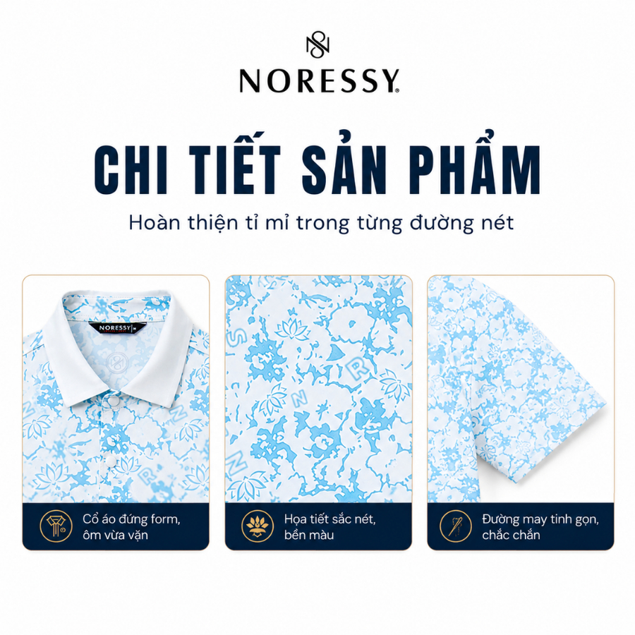Áo Golf Nam NORESSY NAOM063 họa tiết cao cấp – Mềm mại, co giãn 4 chiều, thoáng Mát 23 Áo Golf Nam NORESSY NAOM063 họa tiết cao cấp – Mềm mại, co giãn 4 chiều, thoáng Mát