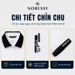 Áo cộc tay Golf Nam NORESSY NAOM064 – Thiết kế trẻ trung, co giãn 4 chiều, thấm hút mồ hôi 14 Áo cộc tay Golf Nam NORESSY NAOM064 – Thiết kế trẻ trung, co giãn 4 chiều, thấm hút mồ hôi