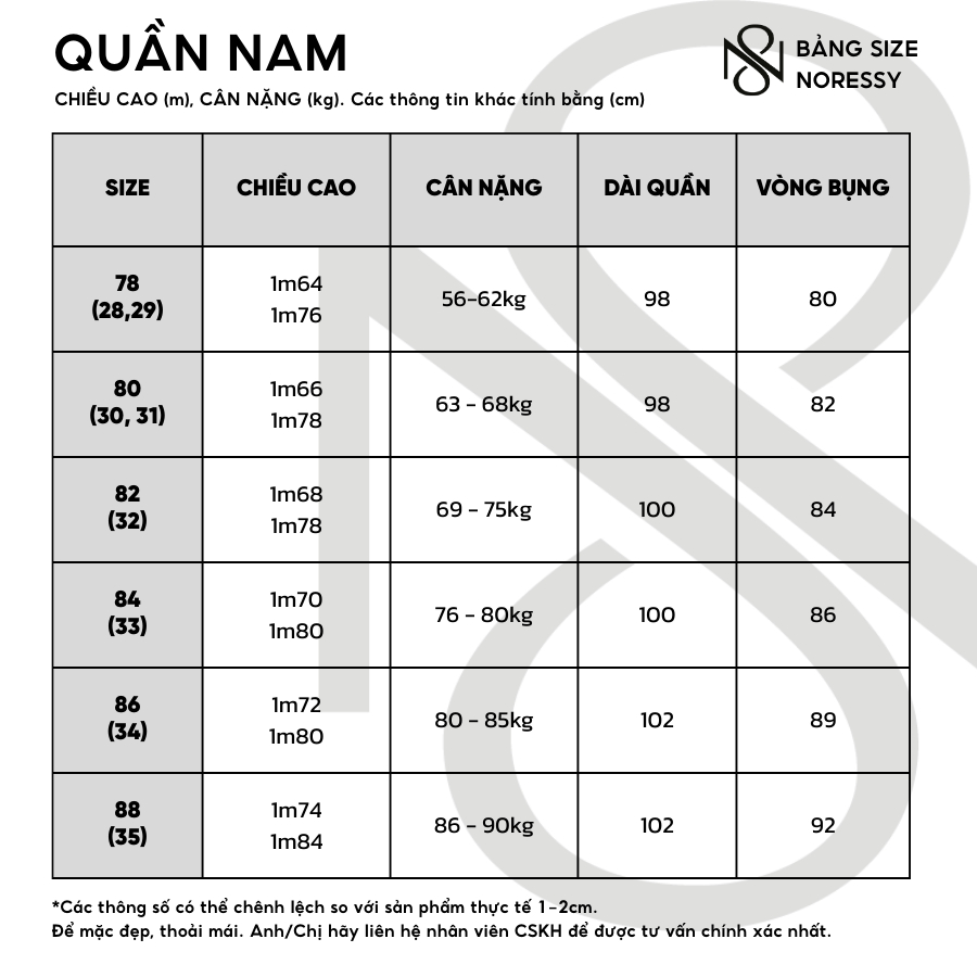 Quần Dài Golf Nam NORESSY GOLF Thể Thao, Dáng Âu, Thoáng Mát - NQDM042 9 Quần Dài Golf Nam NORESSY GOLF Thể Thao, Dáng Âu, Thoáng Mát - NQDM042