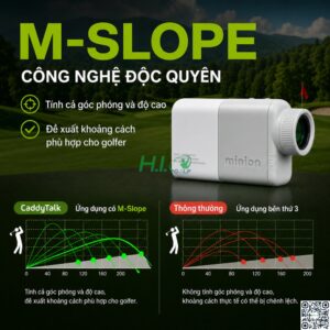 Máy Đo Khoảng Cách Golf CaddyTalk Minion Hàn Quốc – Siêu Nhẹ 99g, M‑Slope Thông Minh 14 Máy Đo Khoảng Cách Golf CaddyTalk Minion Hàn Quốc – Siêu Nhẹ 99g, M‑Slope Thông Minh - Ảnh 2