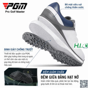 Giày Golf nam PGM CH626 – Siêu nhẹ, êm chân, chống trượt, chống nước 10 Giày Golf nam PGM CH626 – Siêu nhẹ, êm chân, chống trượt, chống nước - Ảnh 2