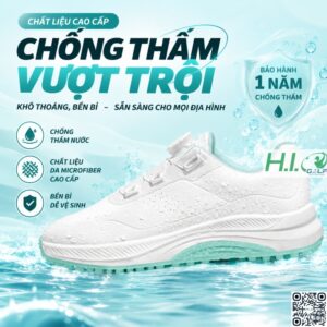 Giày Golf nữ PGM CH628 khoá xoay, chống nước, đế êm chống trượt 11 Giày Golf nữ PGM CH628 khoá xoay, chống nước, đế êm chống trượt - Ảnh 3