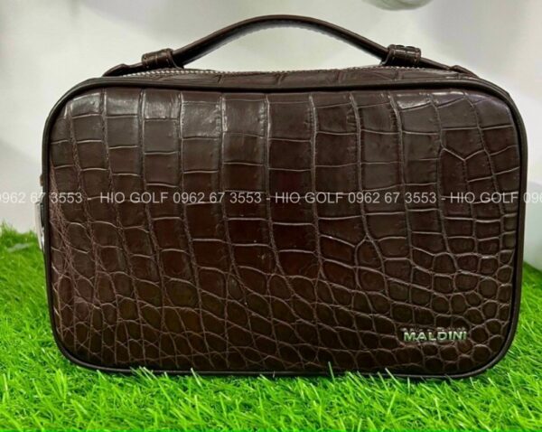 Túi golf cầm tay Maldini da cá sấu - CH258