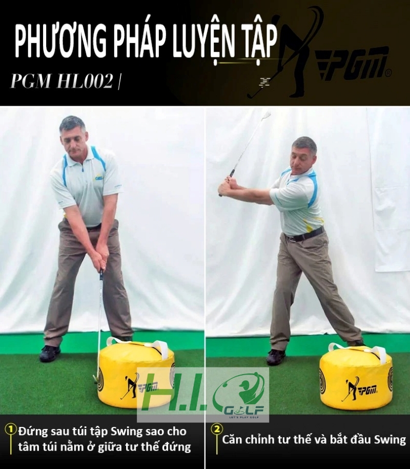 Túi tập Swing golf PGM HL002