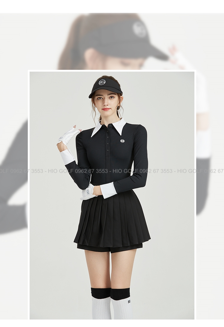 Set váy áo golf BG chính hãng màu đen thời trang - CH479
