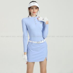 Full Set áo váy Golf nữ BG tím thời trang - CH485