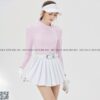 Set áo váy Golf nữ BG hồng trắng phong cách Hàn Quốc - CH481
