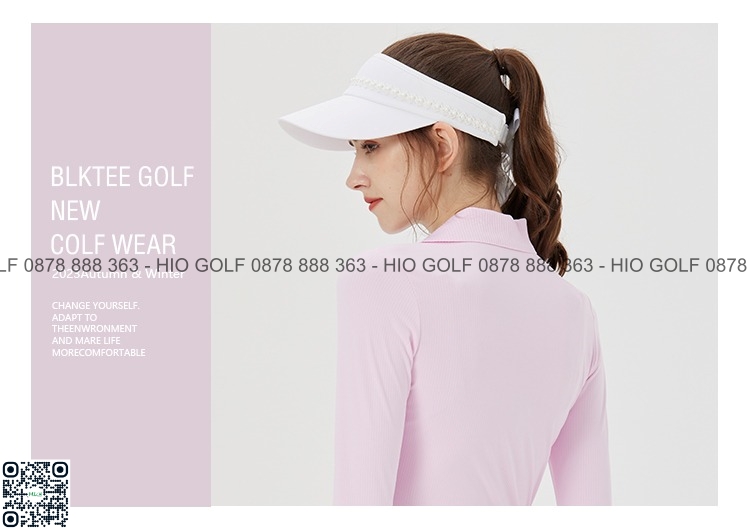 Set áo váy Golf nữ BG hồng trắng phong cách Hàn Quốc - CH481