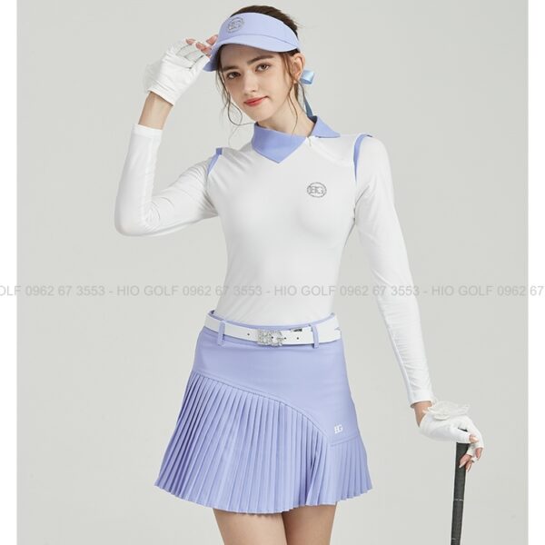 Set áo váy Golf nữ BG trắng tím chính hãng - CH482