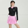 Set áo váy Golf nữ BG đen hồng thời trang - CH480