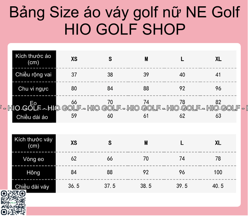 Bộ áo váy Golf nữ NE Golf hàng chính hãng - CH493