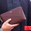 Túi Golf cầm tay Mini Maldini da bò Saffiano khoá số - CH480
