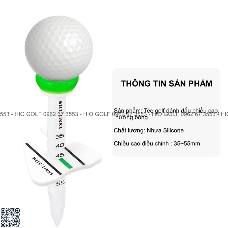 Tee golf đánh dấu chiều cao, hướng bóng - CH331