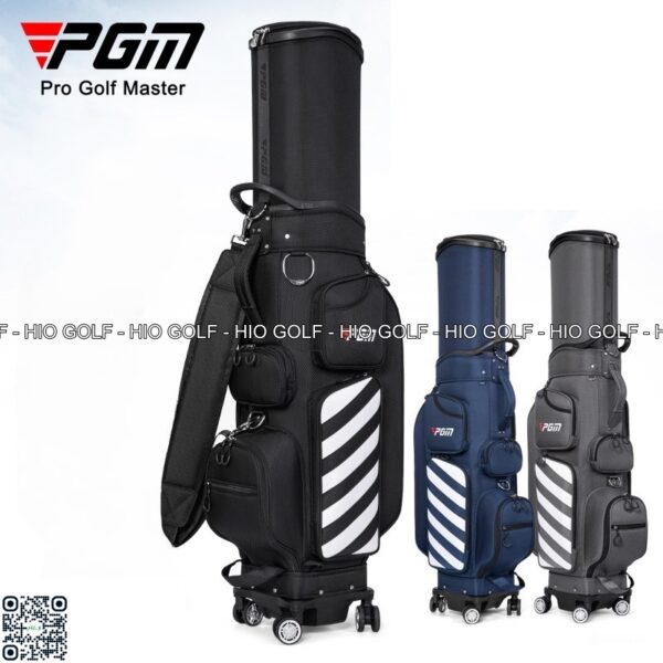 Túi gậy Golf PGM Full Set nắp cứng, 4 bánh xe di chuyển - CH383