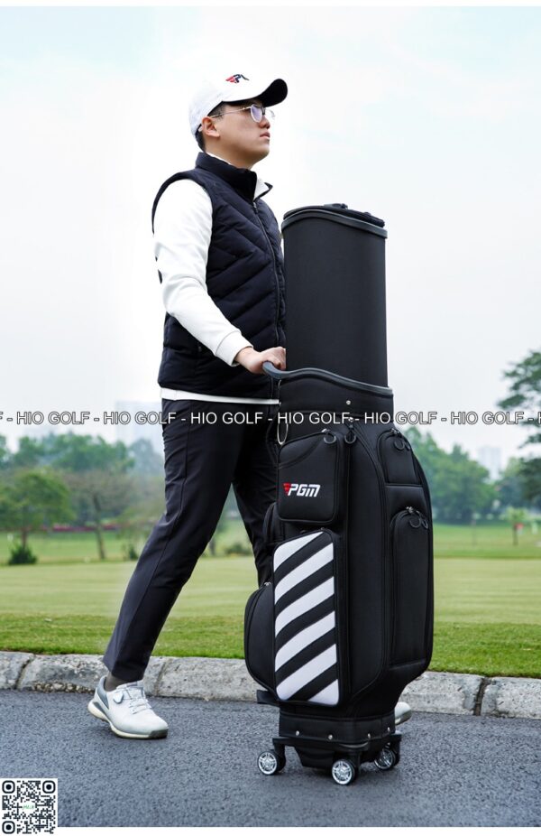 Túi gậy Golf PGM Full Set nắp cứng, 4 bánh xe di chuyển - CH383