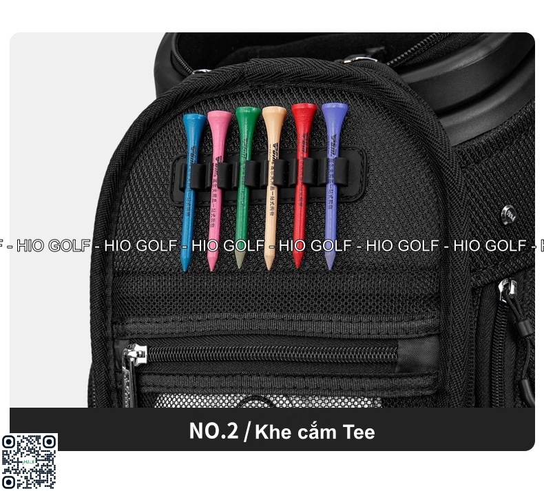 Túi gậy Golf PGM Full Set nắp cứng, 4 bánh xe di chuyển - CH383