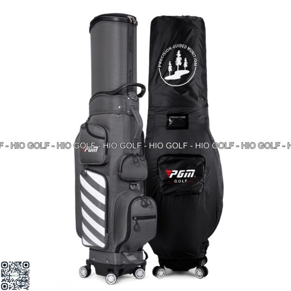 Túi gậy Golf PGM Full Set nắp cứng, 4 bánh xe di chuyển - CH383