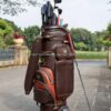Túi gậy Golf nắp cứng, có bánh xe chất da cao cấp PGM - CH384