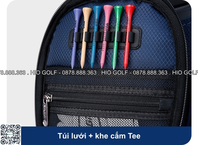 Túi gậy Golf PGM Precision X3 nắp cứng, 4 bánh xe vải bạt chống nước - CH397