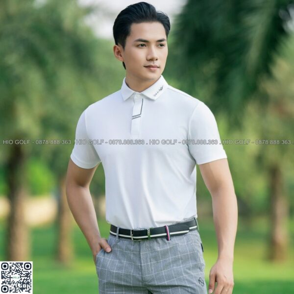 Áo Golf Nam cộc tay NORESSY vải Polyester, Spandex cao cấp - NRSPLM0041