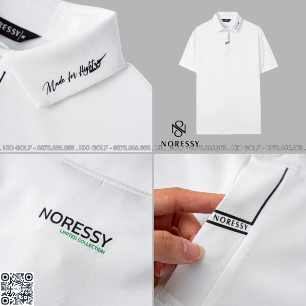 Áo Golf Nam cộc tay NORESSY vải Polyester, Spandex cao cấp - NRSPLM0041