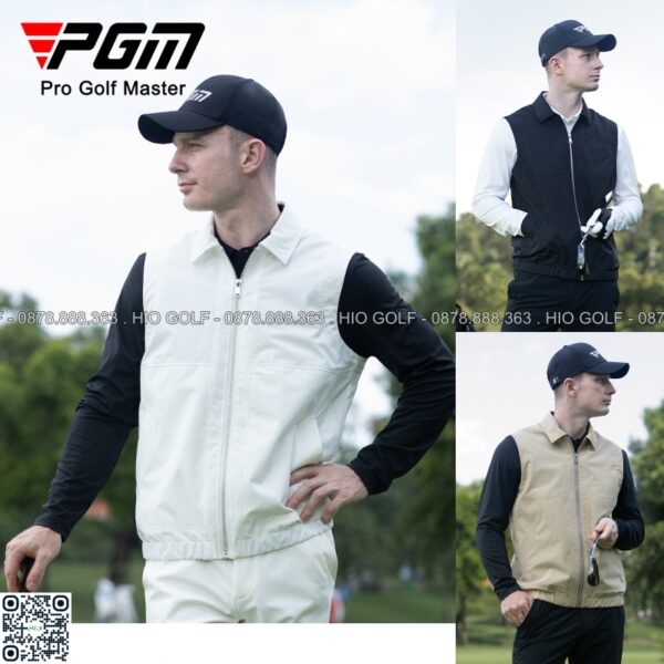 Áo gile golf nam PGM vải gió giữ nhiệt - CH542