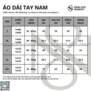 Áo golf nam dài tay NORESSY vải Polyester, Spandex cao cấp - NRSPLLM0014