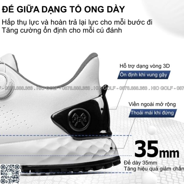Giầy golf nam PGM đế gai chống nước - CH620