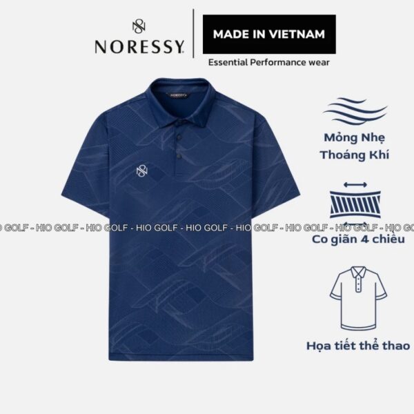 Áo Golf nam cộc tay Noressy Golf vải thun lạnh, mềm mại, thấm hút mồ hôi - CH548