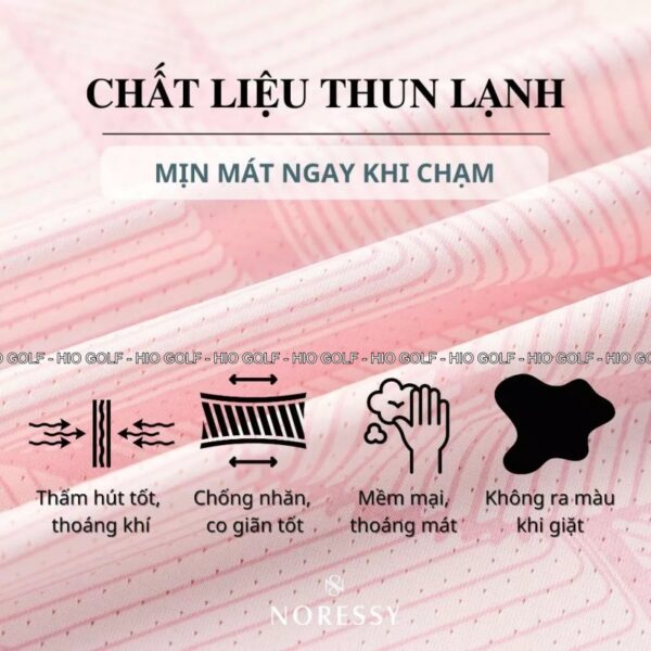 Áo Golf nam cộc tay Noressy Golf vải thun lạnh, mềm mại, thấm hút mồ hôi - CH548