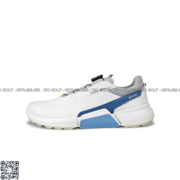 Giầy Golf Nam ECCO M Golf Biom H4 - WHITE RETRO BLUE