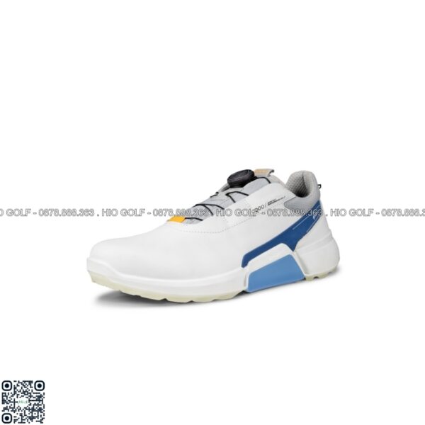 Giầy Golf Nam ECCO M Golf Biom H4 - WHITE RETRO BLUE