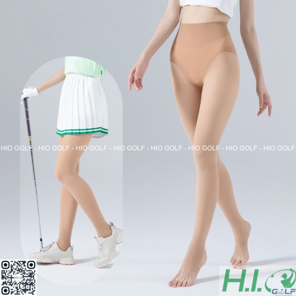 Quần tất golf nữ Dellego Hàn Quốc - Mềm mại chống nắng, chống UV, che khuyến điểm, co giãn 4 chiều