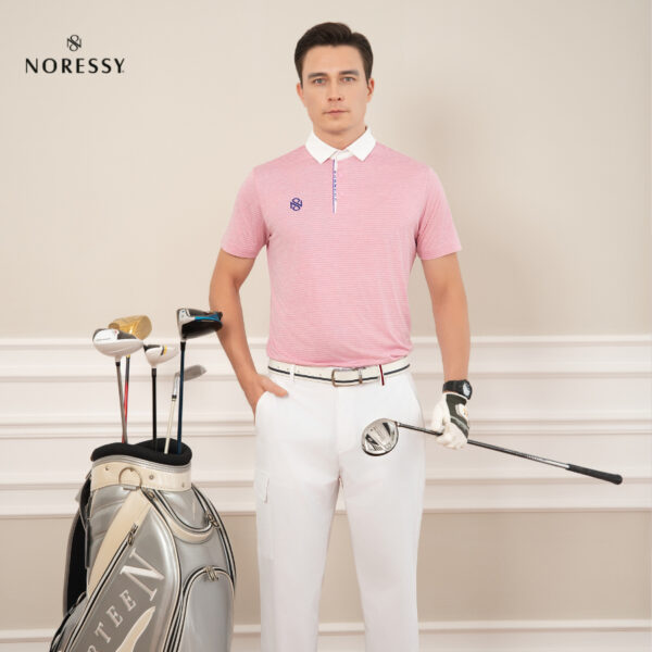 Áo Golf Nam CộcTay NORESSY Vải Polyester Thoáng Mát, Sang Trọng M052_PI