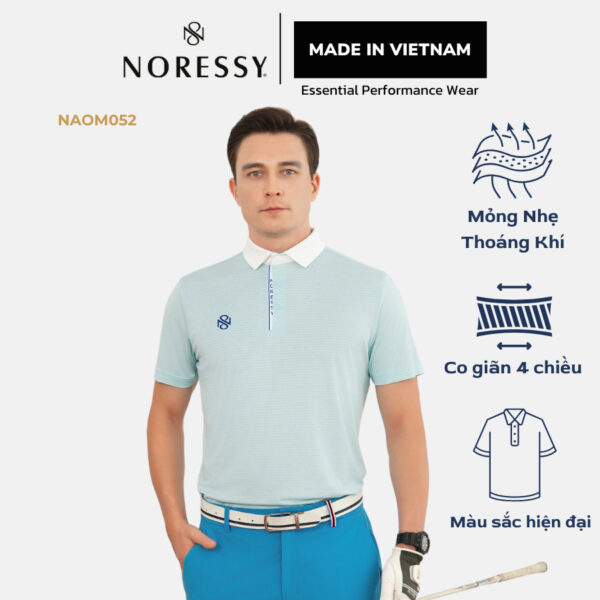 Áo Golf nam ngắn tay NORESSY thoáng mát, sang trọng M052_MGE.