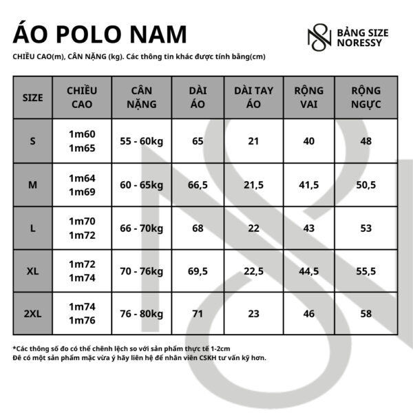 Áo Golf nam ngắn tay NORESSY thoáng mát, sang trọng M052_MGE.