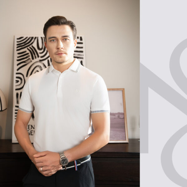 Áo Golf Nam Ngắn Tay NORESSY Vải Polyester Thoáng mát, Sang Trọng NAOM057