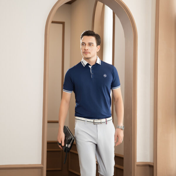 Áo Golf Nam Ngắn Tay NORESSY Vải Polyester Mềm Mại, Thoáng mát OM056_NA