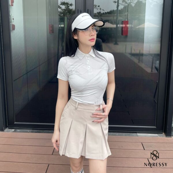 Áo Golf Nữ NORESSY Golf – Co Giãn 4 Chiều, Thoáng Mát, Chống Nắng UV - NAOW0016