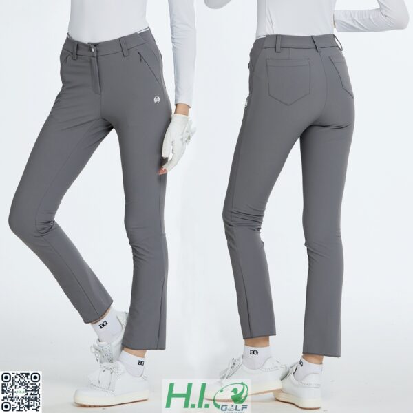 Quần Golf Nữ BG Golf Cao Cấp – Quần Golf Vải Co Giãn 4 Chiều, Chống UV, Tôn Dáng Sang Trọng