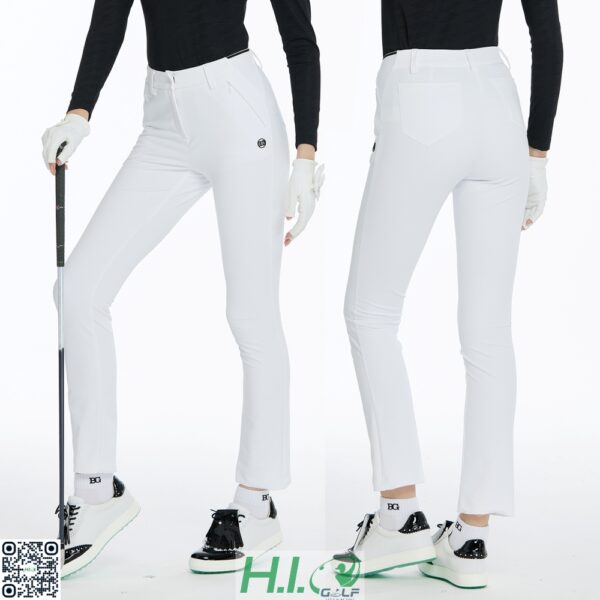Quần Golf Nữ BG Golf Cao Cấp – Quần Golf Vải Co Giãn 4 Chiều, Chống UV, Tôn Dáng Sang Trọng