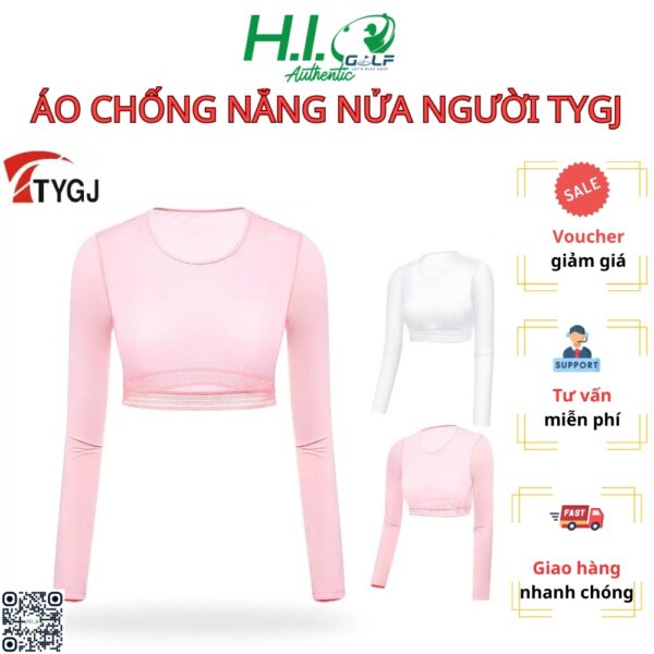 Áo Chống Nắng Golf Nữ TTYGJ – Áo Golf Nữ Che Nắng Vải Thun Lạnh Thoáng Mát, Chống UV mạnh mẽ