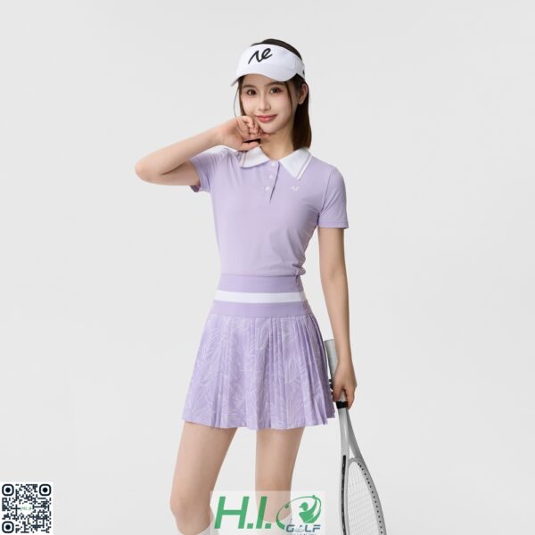 Áo váy golf nữ NE golf chính hãng - Chất liệu co giãn, thấm hút mồ hôi, thiết kế tôn dáng