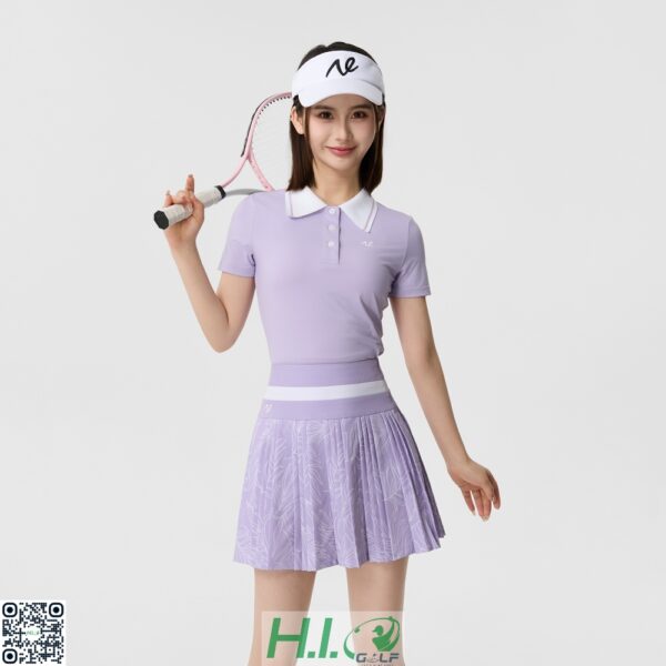 Áo váy golf nữ NE golf chính hãng - Chất liệu co giãn, thấm hút mồ hôi, thiết kế tôn dáng