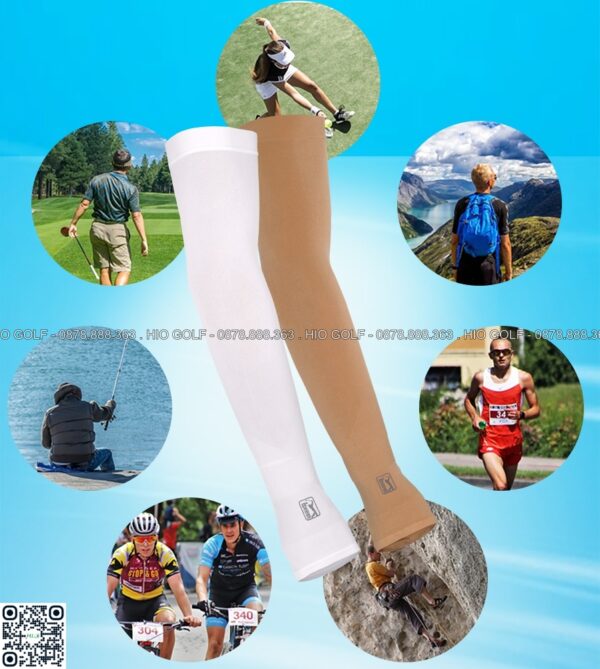 Bao Ống Tay Golf PGA Tour Xỏ Ngón Chống Nắng, Chống Tia UV UPF50+